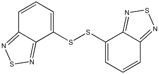 4,4'-Dithiobis(2,1,3-benzothiadiazole) 结构式