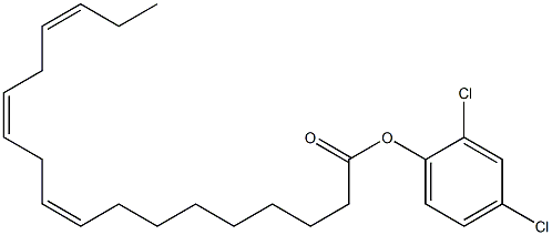 (9Z,12Z,15Z)-9,12,15-Octadecatrienoic acid 2,4-dichlorophenyl ester 结构式