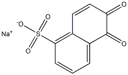 5,6-Dihydro-5,6-dioxo-1-naphthalenesulfonic acid sodium salt 结构式