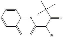 4-(Quinolin-2-yl)-4-bromo-2,2-dimethyl-3-butanone 结构式