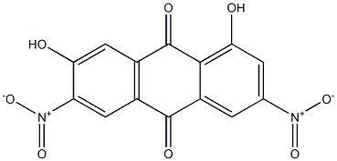 1,7-Dihydroxy-3,6-dinitroanthraquinone 结构式