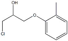 1-Chloro-3-(2-methylphenoxy)propane-2-ol 结构式
