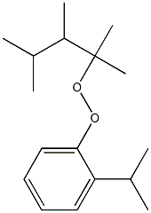 2-Isopropylphenyl 1,1,2,3-tetramethylbutyl peroxide 结构式