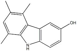 6-Hydroxy-3-methyl-1,4-dimethyl-9H-carbazole 结构式