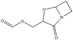 3-[(Formyloxy)methyl]-4-oxa-1-azabicyclo[3.2.0]heptan-2-one 结构式