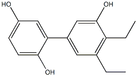 4',5'-Diethyl-1,1'-biphenyl-2,3',5-triol 结构式