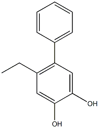 4-Ethyl-5-phenyl-1,2-benzenediol 结构式