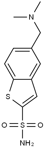 5-[(Dimethylamino)methyl]benzo[b]thiophene-2-sulfonamide 结构式