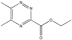 3-(Ethoxycarbonyl)-5-methyl-6-methyl-1,2,4-triazine 结构式