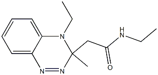 N,N-Diethyl-3-methyl-3,4-dihydro-1,2,4-benzotriazine-3-acetamide 结构式