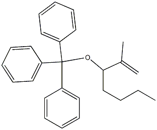 3-(Trityloxy)-2-methyleneheptane 结构式