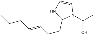 1-(1-Hydroxyethyl)-2-(3-heptenyl)-4-imidazoline 结构式