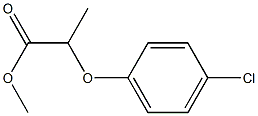 2-(4-Chlorophenoxy)propanoic acid methyl ester 结构式