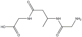 N-[3-(Glycylamino)butyryl]glycine 结构式