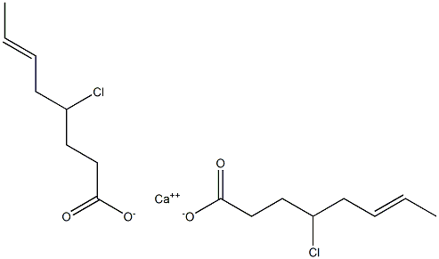 Bis(4-chloro-6-octenoic acid)calcium salt 结构式