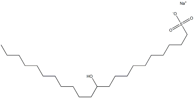 11-Hydroxydocosane-1-sulfonic acid sodium salt 结构式