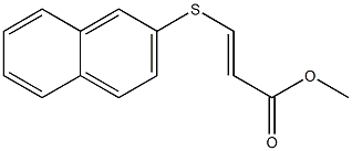 (E)-3-(2-Naphtylthio)acrylic acid methyl ester 结构式