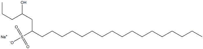 4-Hydroxytricosane-6-sulfonic acid sodium salt 结构式