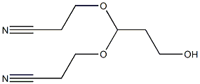 3,3-Bis(2-cyanoethoxy)-1-propanol 结构式