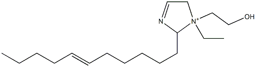 1-Ethyl-1-(2-hydroxyethyl)-2-(6-undecenyl)-3-imidazoline-1-ium 结构式