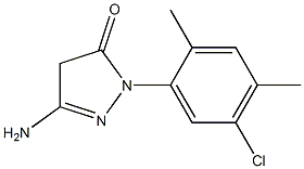 3-Amino-1-(5-chloro-2,4-dimethylphenyl)-5(4H)-pyrazolone 结构式