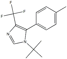 1-tert-Butyl-4-trifluoromethyl-5-(4-methylphenyl)-1H-imidazole 结构式
