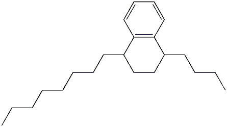 1-Butyl-4-octyl-1,2,3,4-tetrahydronaphthalene 结构式