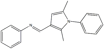 3-[(Phenylimino)methyl]-1-(phenyl)-2,5-dimethyl-1H-pyrrole 结构式