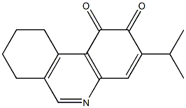 7,8,9,10-Tetrahydro-3-isopropylphenanthridine-1,2-dione 结构式