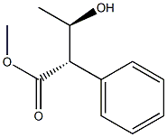 (2S,3R)-2-Phenyl-3-hydroxybutyric acid methyl ester 结构式