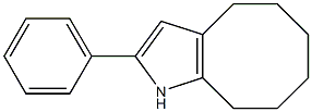 4,5,6,7,8,9-Hexahydro-2-phenyl-1H-cycloocta[b]pyrrole 结构式