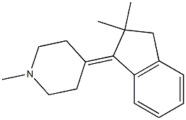 1-(1-Methyl-4-piperidylidene)-2,3-dihydro-2,2-dimethyl-1H-indene 结构式
