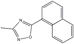 5-(1-Naphtyl)-3-methyl-1,2,4-oxadiazole 结构式