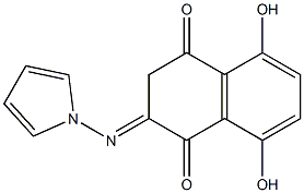 2-Pyrrolizino-5,8-dihydroxynaphthalene-1,4-dione 结构式