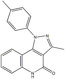 1-(4-Methylphenyl)-3-methyl-1H-pyrazolo[4,3-c]quinolin-4(5H)-one 结构式