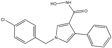 1-(4-Chlorobenzyl)-3-hydroxyaminocarbonyl-4-phenyl-1H-pyrrole 结构式