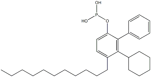 Phosphorous acid cyclohexylphenyl(4-undecylphenyl) ester 结构式