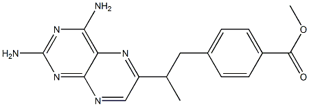 4-[2-(2,4-Diaminopteridin-6-yl)propyl]benzoic acid methyl ester 结构式