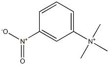 Trimethyl(3-nitrophenyl)aminium 结构式