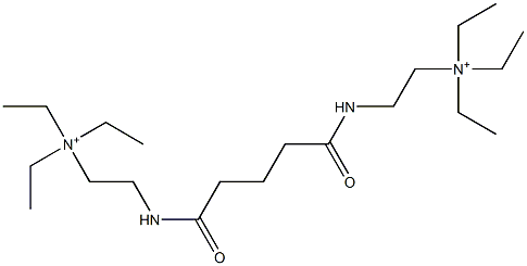 2,2'-[(1,5-Dioxo-1,5-pentanediyl)diimino]bis(N,N,N-triethylethanaminium) 结构式