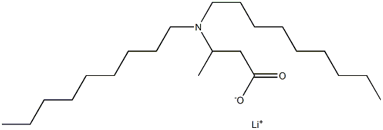 3-(Dinonylamino)butyric acid lithium salt 结构式