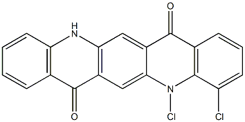 4,5-Dichloro-5,12-dihydroquino[2,3-b]acridine-7,14-dione 结构式