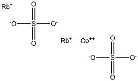 Rubidium cobalt(II) sulfate 结构式