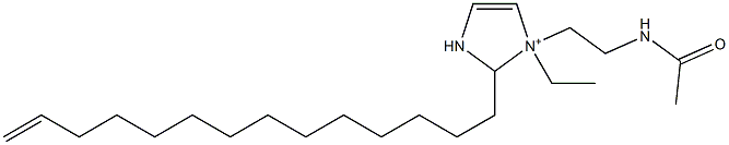 1-[2-(Acetylamino)ethyl]-1-ethyl-2-(13-tetradecenyl)-4-imidazoline-1-ium 结构式