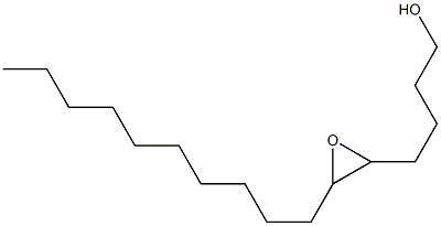 5,6-Epoxyhexadecan-1-ol 结构式