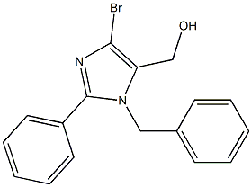 1-Benzyl-2-phenyl-4-bromo-5-hydroxymethyl-1H-imidazole 结构式