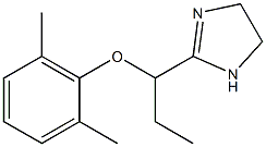 2-[1-(2,6-Dimethylphenyloxy)propyl]-2-imidazoline 结构式