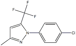 1-(4-Chlorophenyl)-3-methyl-5-trifluoromethyl-1H-pyrazole 结构式