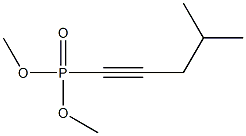 4-Methyl-1-pentynylphosphonic acid dimethyl ester 结构式