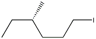 [S,(+)]-1-Iodo-4-methylhexane 结构式